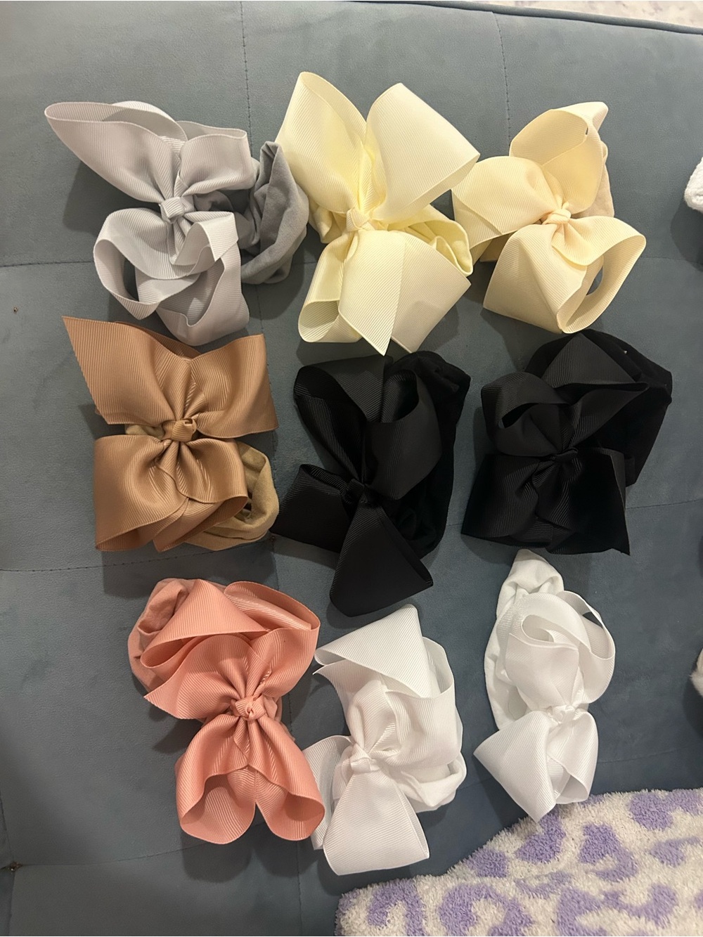 Large Grosgrain Bow headband - Assorted Neutrals & Pastels